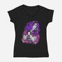 Butterfly Slayer-Womens-V-Neck-Tee-nickzzarto