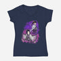 Butterfly Slayer-Womens-V-Neck-Tee-nickzzarto