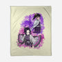 Butterfly Slayer-None-Fleece-Blanket-nickzzarto