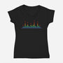 Paw Beats-Womens-V-Neck-Tee-erion_designs