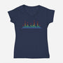 Paw Beats-Womens-V-Neck-Tee-erion_designs