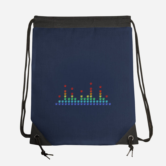 Paw Beats-None-Drawstring-Bag-erion_designs