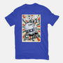 Retro Spaceship-Womens-Fitted-Tee-fanfabio