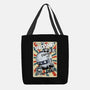 Retro Spaceship-None-Basic Tote-Bag-fanfabio