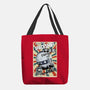 Retro Spaceship-None-Basic Tote-Bag-fanfabio