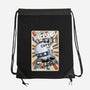 Retro Spaceship-None-Drawstring-Bag-fanfabio
