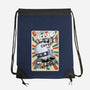 Retro Spaceship-None-Drawstring-Bag-fanfabio