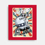 Retro Spaceship-None-Stretched-Canvas-fanfabio