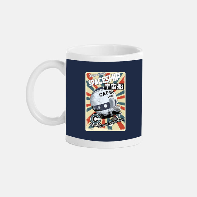 Retro Spaceship-None-Mug-Drinkware-fanfabio