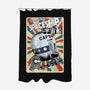 Retro Spaceship-None-Polyester-Shower Curtain-fanfabio