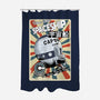 Retro Spaceship-None-Polyester-Shower Curtain-fanfabio