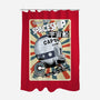 Retro Spaceship-None-Polyester-Shower Curtain-fanfabio