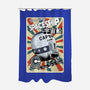 Retro Spaceship-None-Polyester-Shower Curtain-fanfabio