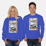 Retro Spaceship-Unisex-Crew Neck-Sweatshirt-fanfabio
