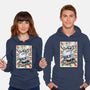 Retro Spaceship-Unisex-Pullover-Sweatshirt-fanfabio