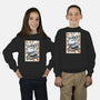 Retro Spaceship-Youth-Crew Neck-Sweatshirt-fanfabio