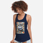 Retro Spaceship-Womens-Racerback-Tank-fanfabio