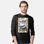 Retro Spaceship-Mens-Long Sleeved-Tee-fanfabio