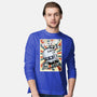 Retro Spaceship-Mens-Long Sleeved-Tee-fanfabio