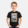 Retro Spaceship-Youth-Basic-Tee-fanfabio