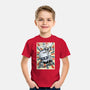 Retro Spaceship-Youth-Basic-Tee-fanfabio
