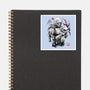 Hunter And Alien Baby Sumi-e-None-Glossy-Sticker-Astrobot Invention