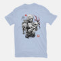 Hunter And Alien Baby Sumi-e-Mens-Heavyweight-Tee-Astrobot Invention