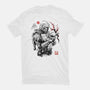 Hunter And Alien Baby Sumi-e-Mens-Heavyweight-Tee-Astrobot Invention
