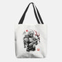 Hunter And Alien Baby Sumi-e-None-Basic Tote-Bag-Astrobot Invention