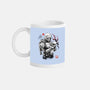 Hunter And Alien Baby Sumi-e-None-Mug-Drinkware-Astrobot Invention