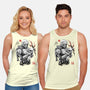 Hunter And Alien Baby Sumi-e-Unisex-Basic-Tank-Astrobot Invention