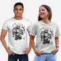 Hunter And Alien Baby Sumi-e-Unisex-Basic-Tee-Astrobot Invention