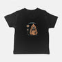 Capybara Bus Stop-Baby-Basic-Tee-glitchygorilla