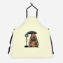 Capybara Bus Stop-Unisex-Kitchen-Apron-glitchygorilla