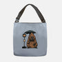 Capybara Bus Stop-None-Adjustable Tote-Bag-glitchygorilla