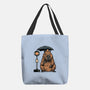Capybara Bus Stop-None-Basic Tote-Bag-glitchygorilla