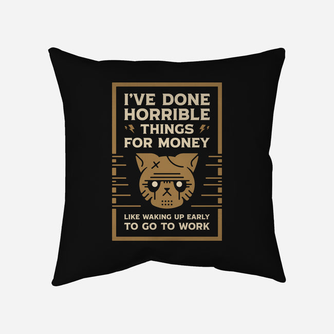 Horrible Things-None-Removable Cover w Insert-Throw Pillow-BadBox