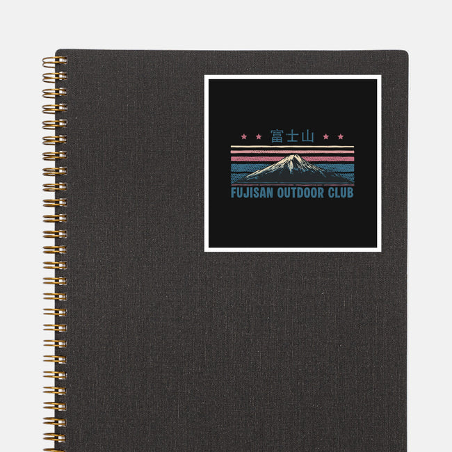 Fujisan Outdoor Club-None-Glossy-Sticker-glitchygorilla