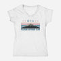 Fujisan Outdoor Club-Womens-V-Neck-Tee-glitchygorilla