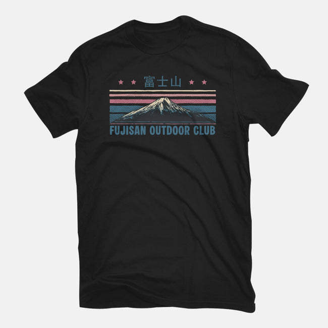 Fujisan Outdoor Club-Womens-Fitted-Tee-glitchygorilla