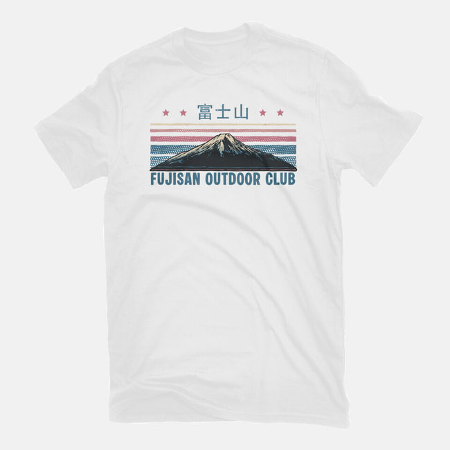 Fujisan Outdoor Club-Womens-Fitted-Tee-glitchygorilla