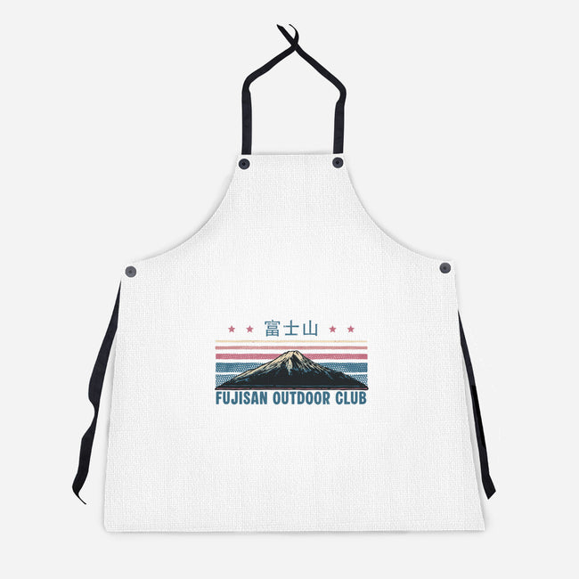 Fujisan Outdoor Club-Unisex-Kitchen-Apron-glitchygorilla