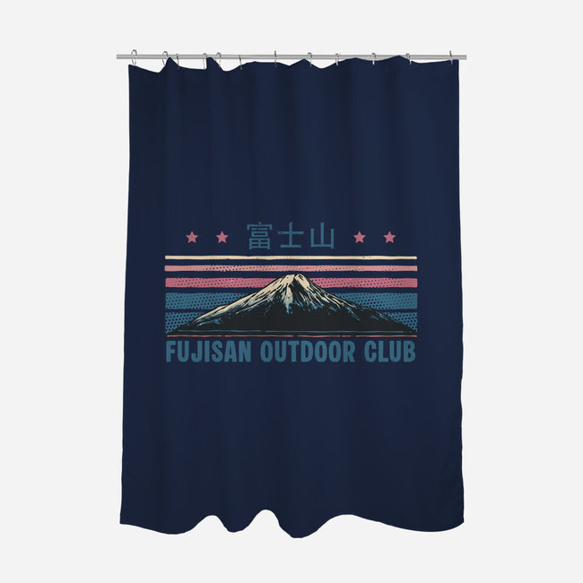 Fujisan Outdoor Club-None-Polyester-Shower Curtain-glitchygorilla