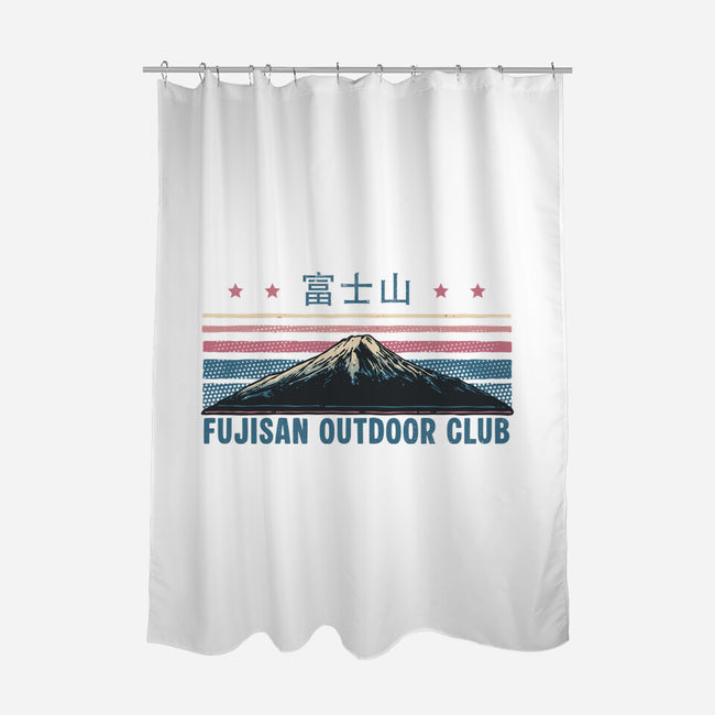 Fujisan Outdoor Club-None-Polyester-Shower Curtain-glitchygorilla