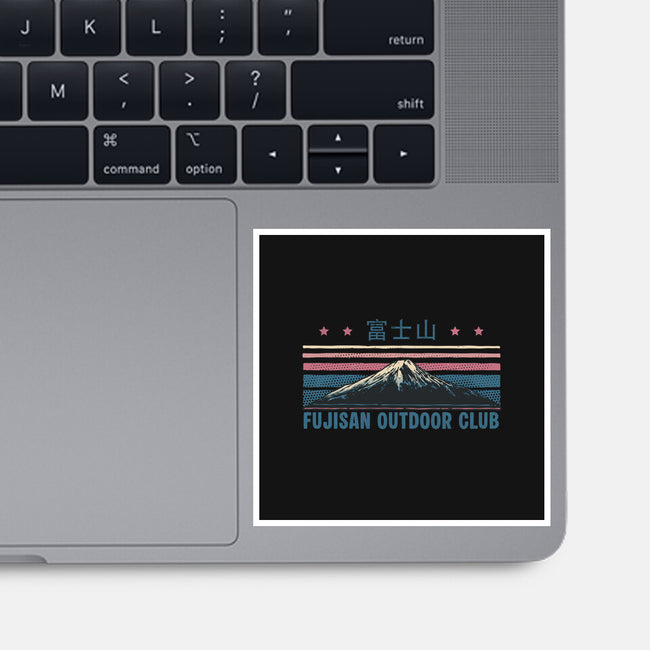 Fujisan Outdoor Club-None-Glossy-Sticker-glitchygorilla