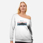Fujisan Outdoor Club-Womens-Off Shoulder-Sweatshirt-glitchygorilla