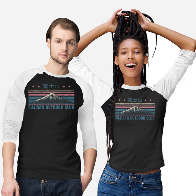 Fujisan Outdoor Club-Unisex-Baseball-Tee-glitchygorilla