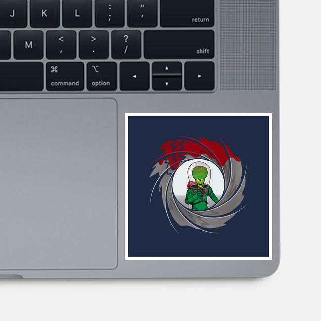Martian Agent-None-Glossy-Sticker-jasesa