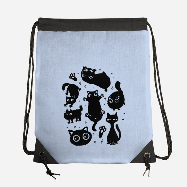 The Black Floofs-None-Drawstring-Bag-eduely