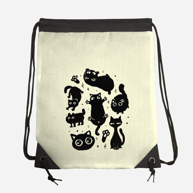 The Black Floofs-None-Drawstring-Bag-eduely
